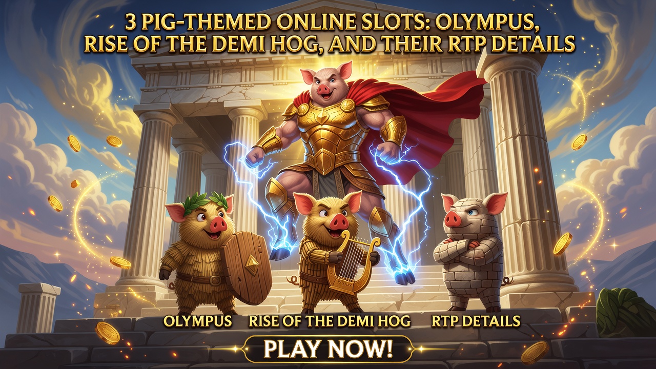 3 Pig-Themed Online Slots: Olympus, Rise of the Demi Hog, and Their RTP Details