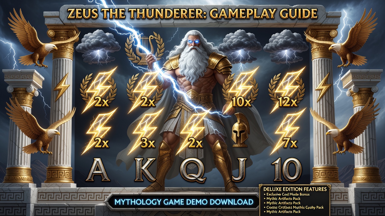 Zeus the Thunderer Gameplay Guide: Mythology Game Demo Download and Deluxe Edition Features