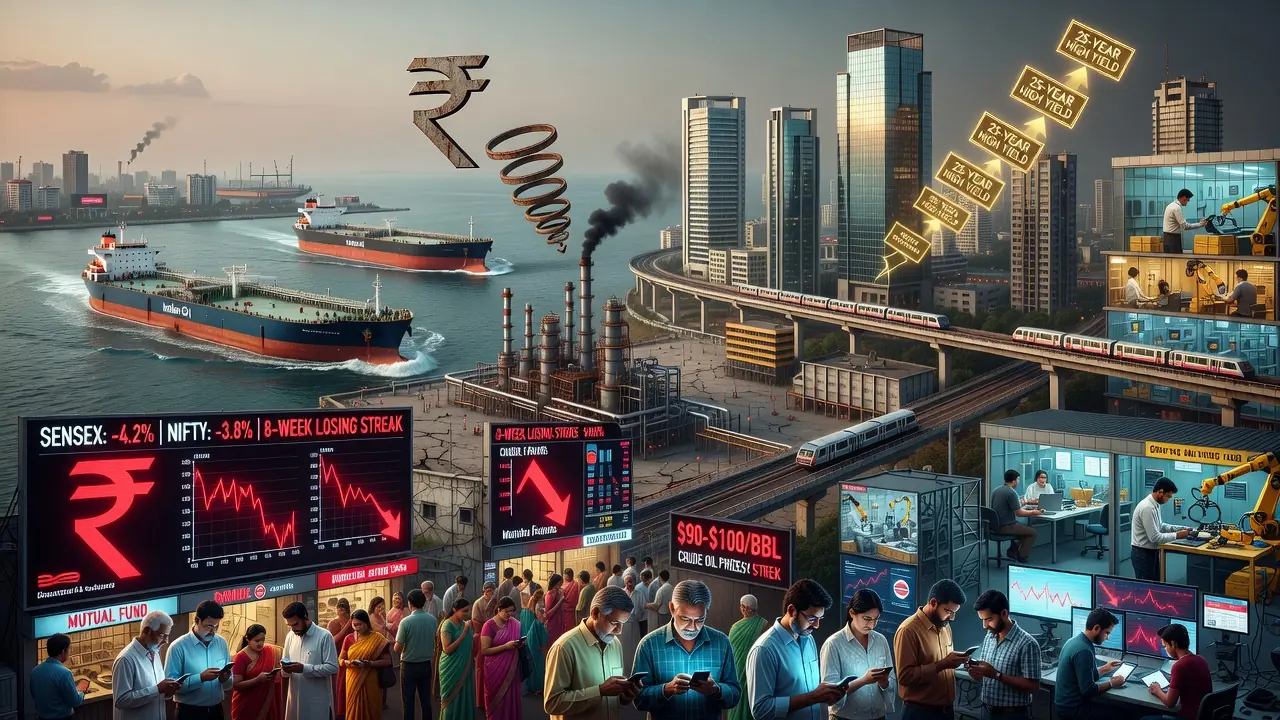 Indian Stocks Lag Booming Economy Amid Oil and AI Gaps