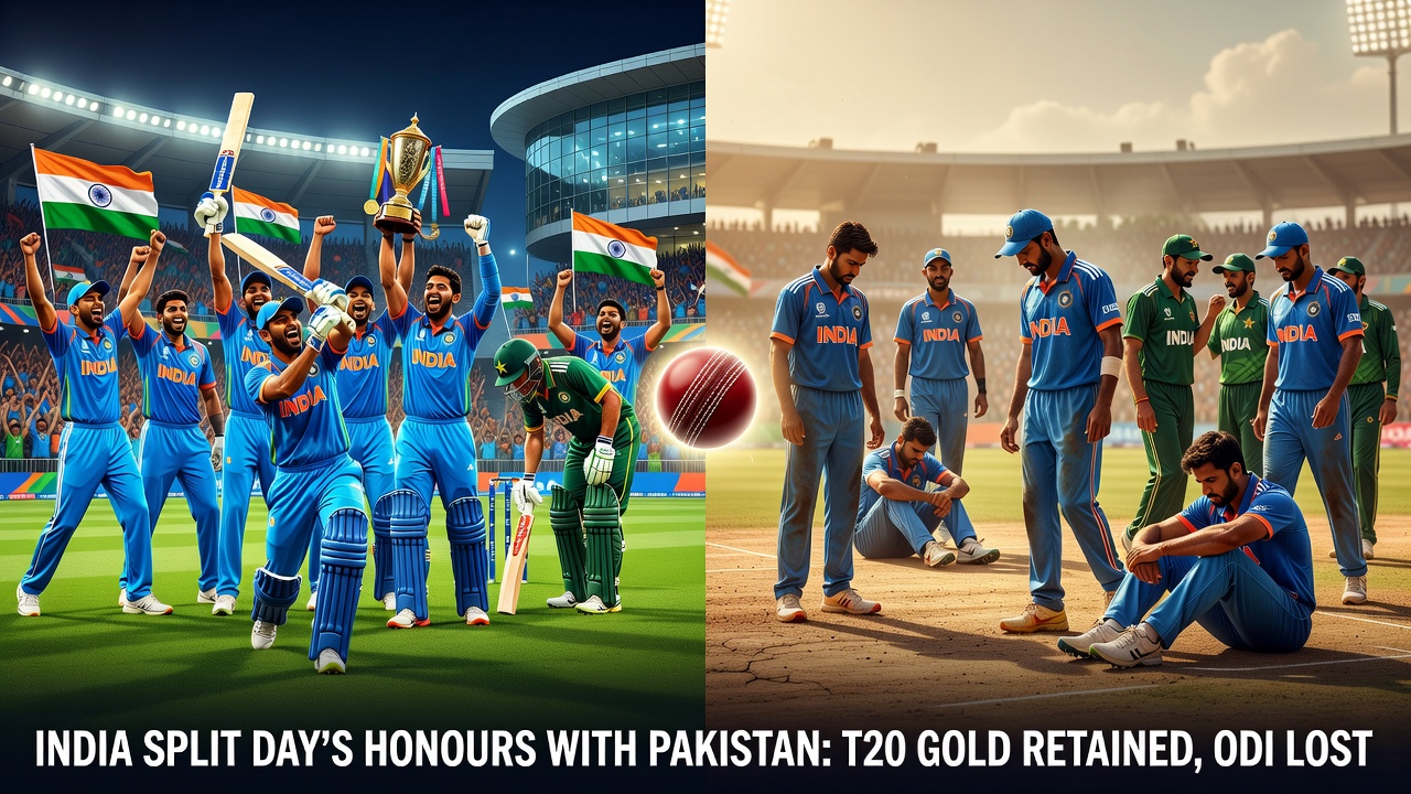 India Split Day's Honours With Pakistan Win And ODI Loss