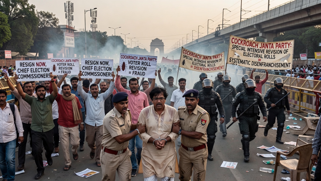 Delhi Crackdown on Election Protesters Exposes Voter Roll Crisis
