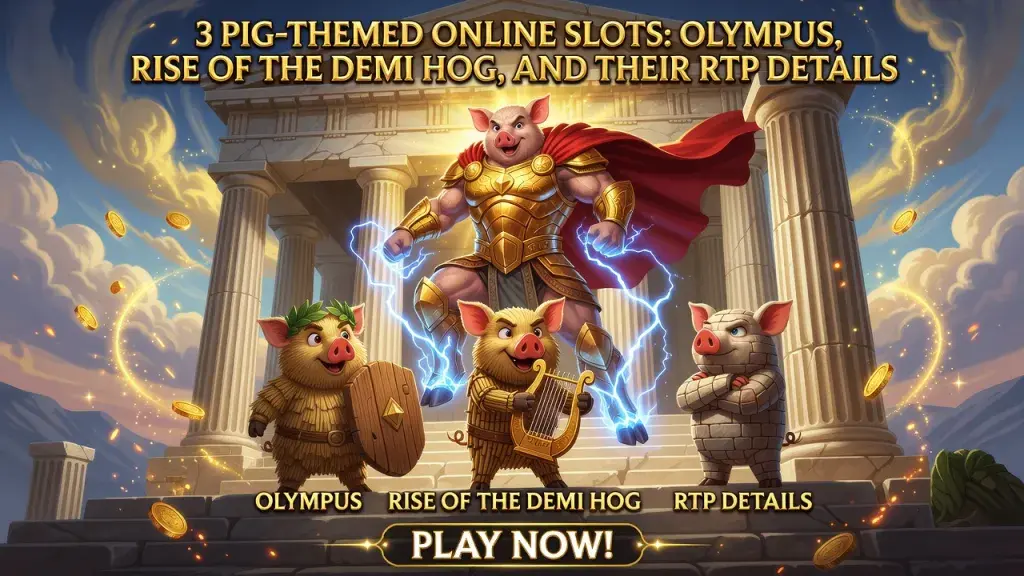 3 Pig-Themed Online Slots: Olympus, Rise of the Demi Hog, and Their RTP Details